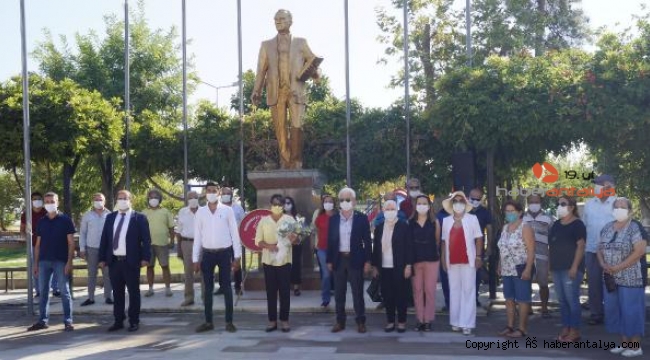 Finike'de CHP'nin kuruluş yıl dönümü kutlandı