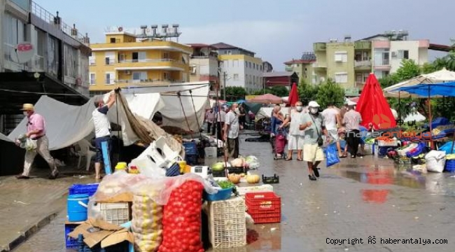 Gazipaşa'da sağanak etkili oldu
