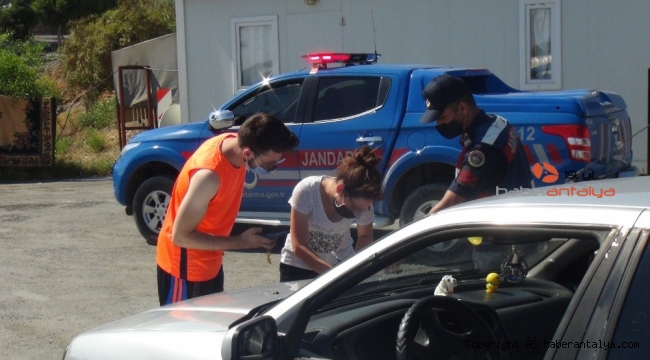 Karantinada olması gereken kişi Manavgat'a gelirken yakalandı !
