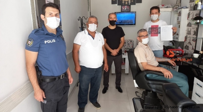 Korkuteli'nde Covid-19 denetimleri