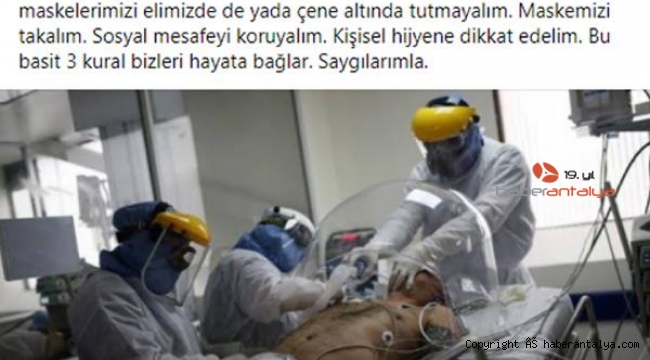 Koronavirüse karşı sokak anonsu