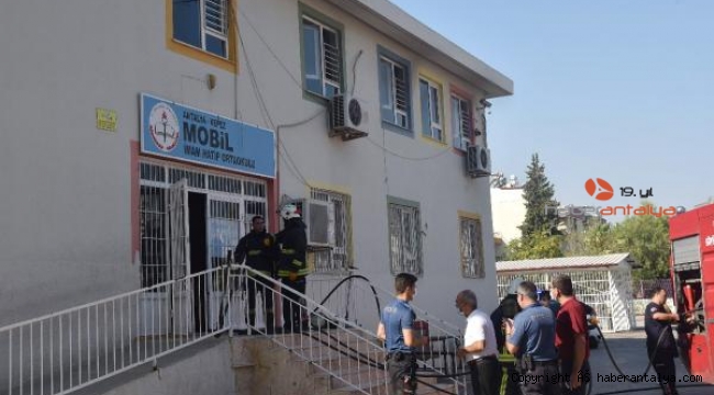 Okulda yangın çıktı !
