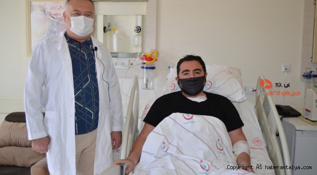 Pandemi döneminde güzel haber. Nefes darlığı yaşayan hasta şifa buldu