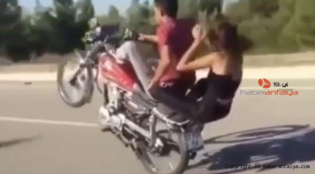 Tek teker üzerinde motosiklet kullanan sürücüye para cezası