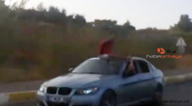 Trafikte akıl almaz görüntüler !
