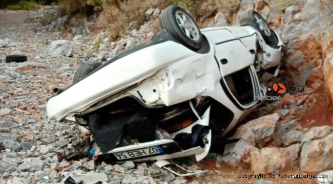 Alanya’da otomobil uçuruma uçtu; 1 ölü