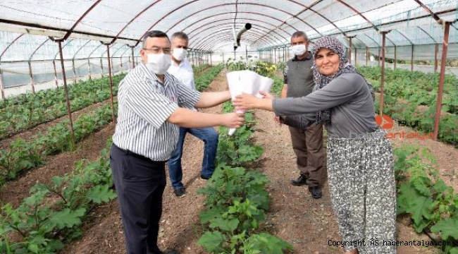 Kadın çiftçiler unutulmadı