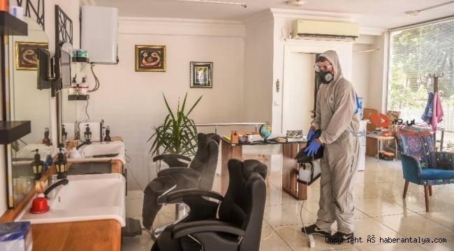 Kepez'de 50 bin 252 dezenfekte işlemi yapıldı