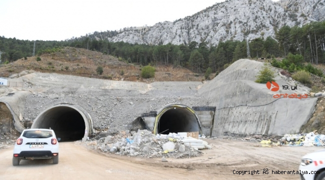 Konya-Antalya yolunu 26 km daha kısaltacak tünel