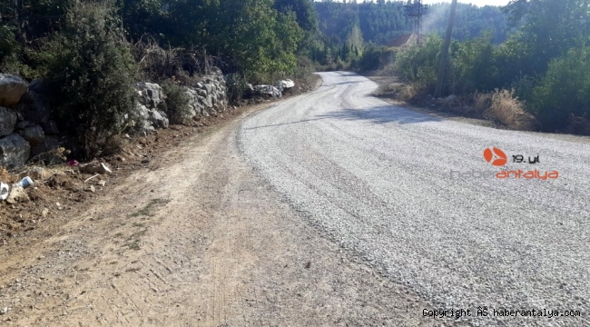 Manavgat Belediyesi'nden asfaltlama çalışması