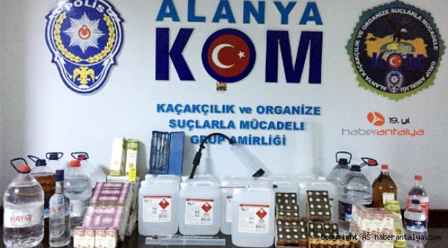 Sahte içki imalathanesine baskın