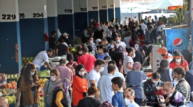 Sosyal mesafe yok oldu. Koronavirüs pazarı !