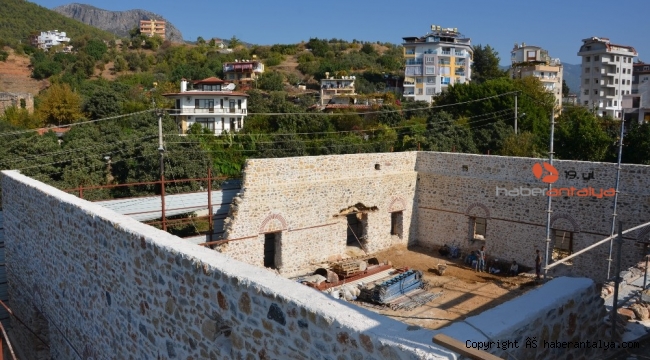 Alanya Gülevşen Cami'nde tarih yeniden ayağa kaldırılıyor