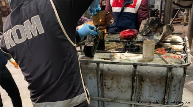 Antalya Polisi'nden kaçak akaryakıt operasyonu
