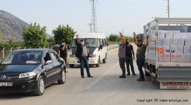 Büyükşehir'den karantinadaki Finike'ye destek