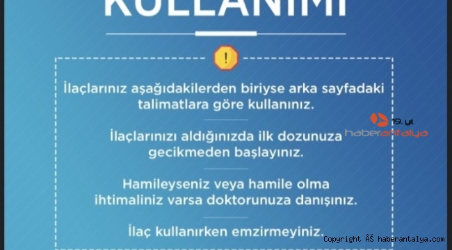 Doğru ilaç kullanımı için hazırlanan broşürler 81 ile gönderildi