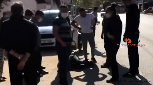 Hırsızı yere yatırıp polisi beklediler