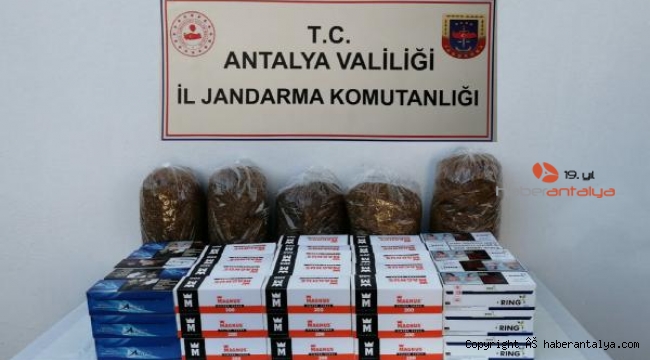 Jandarmadan pazar yerinde tütün operasyonu