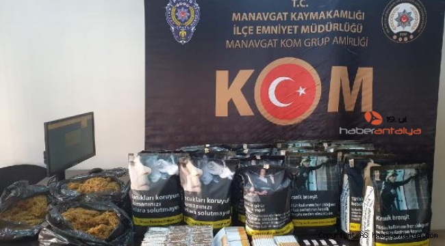 Manavgat'ta kaçak tütün operasyonu