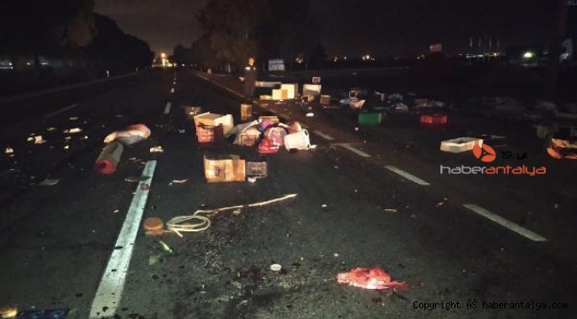 Antalya'da yol savaş alanına döndü