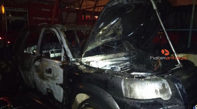 Döşemealtı'ndaki araç kundaklamada 1 gözaltı
