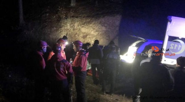 Kaçak avcıları yakalayan orman memuru, 50 metrelik uçuruma düştü