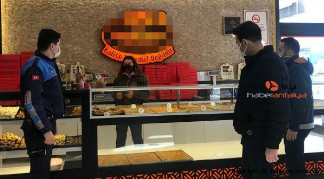 Korkuteli'de koronavirüs denetimi