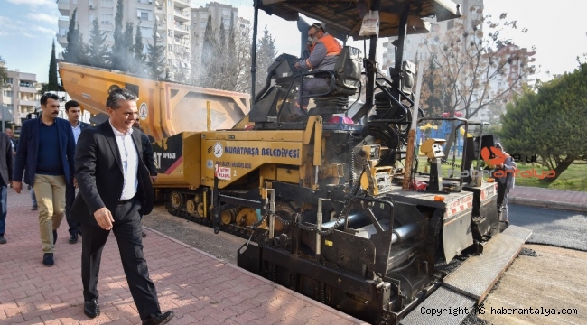 Muratpaşa, 4 yıl içinde 695 bin 640 ton sıcak asfalt üretti
