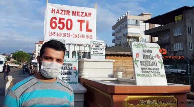 Pazarda 'hazır mezar' tezgahı !