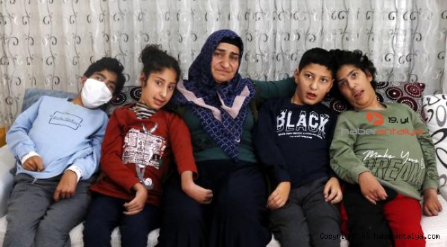 7 çocuktan 4'ü ALS hastası olan aile, yardım bekliyor