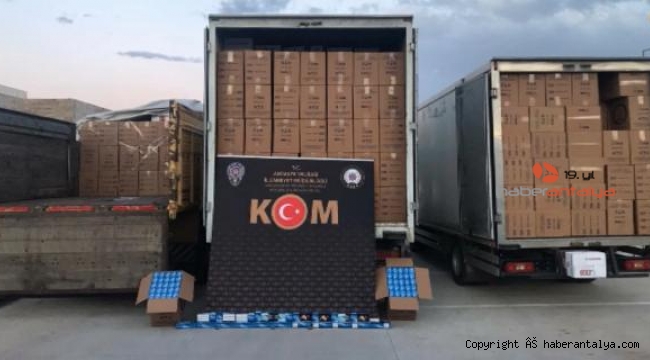 Antalya'da 1.5 milyon TL değerinde makaron ele geçirildi !
