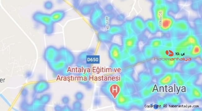 Antalya'da risk haritası kırmızıdan yeşile döndü