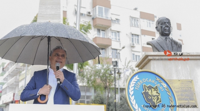 Cumhurbaşkanı Rauf Denktaş, Muratpaşa'da anıldı