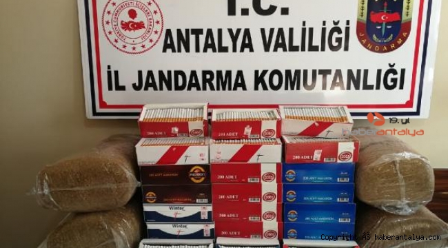 Jandarmadan pazar yerinde tütün operasyonu