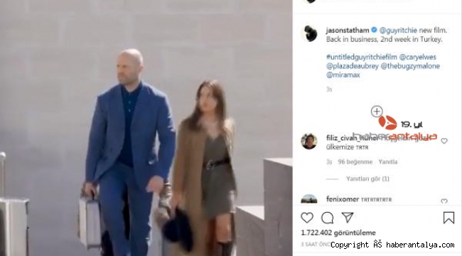 Jason Statham'dan, 'Türkiye'de ikinci hafta' paylaşımı