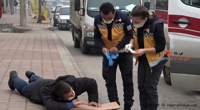 Kaldırımda krize girdi !