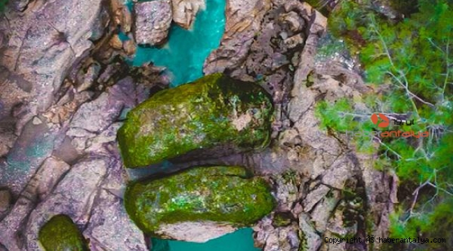 Köprülü Kanyon'da kış manzarası