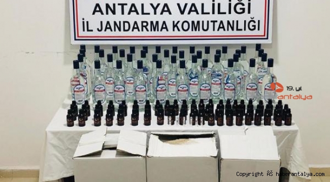 Manavgat'ta kaçak içki operasyonu