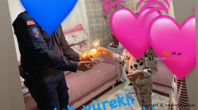 Melek İpek'in kızına, jandarmadan doğum günü sürprizi