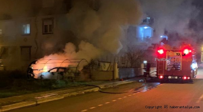 Park halindeki otomobili kundakladı, 'ailevi nedenlerden yaptım' dedi !