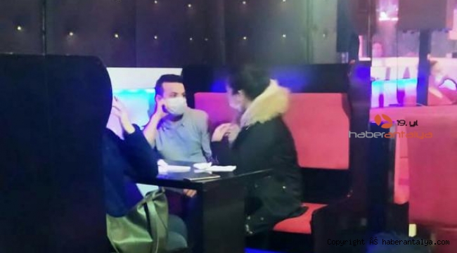 Şarampol'de eğlence merkezine operasyon; 15 kişiye 47 bin lira ceza