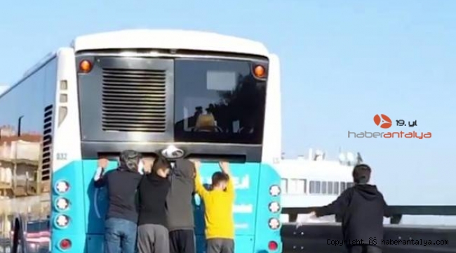Antalya'da 5 patenli çocuğun tehlikeli yolculuğu !