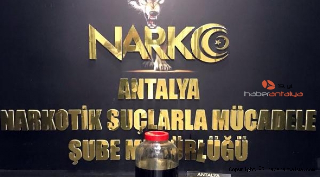 Antalya'da 500 bin kullanımlık uyuşturucu madde yakalandı !