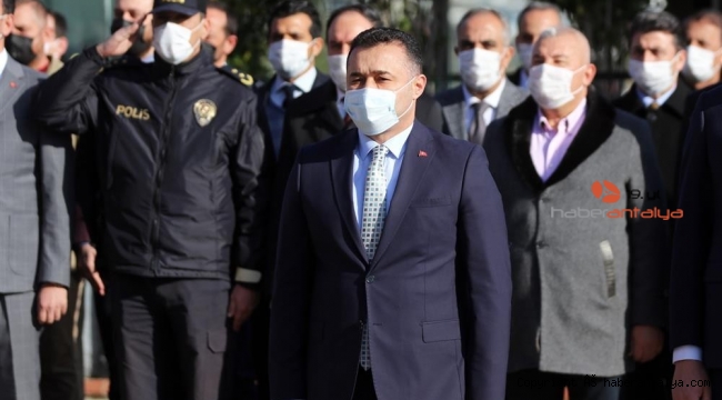Atatürk'ün Alanya'ya gelişinin 86. yıl dönümü törenle kutlandı