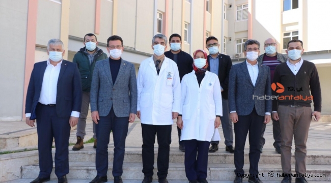 Atay Uslu, Kumluca Hastanesi inşaatını inceledi