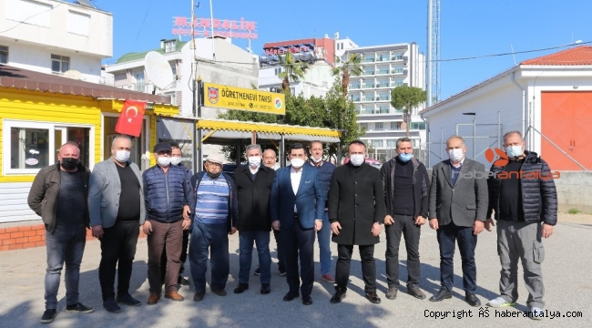 Kepez Belediye Başkanı Tütüncü, taksici esnafı ile buluştu