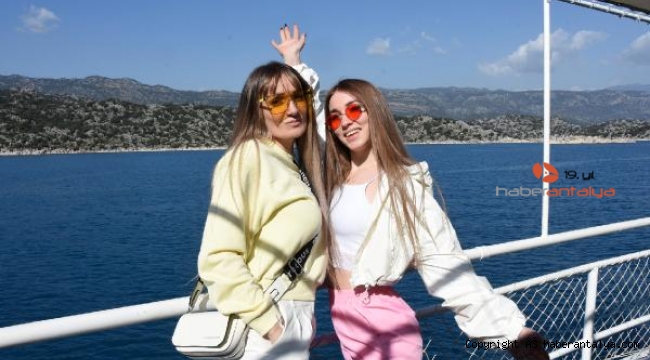 Rus turistler şubat ayında yazı yaşadı