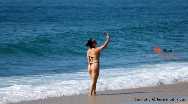 Şubat ayında Alanya'da deniz keyfi
