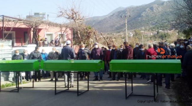 5 kişinin öldüğü feci kazanın ardından baba, anne ve oğul yan yana toprağa verildi