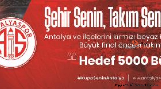 Antalya kırmızı beyaza boyanacak